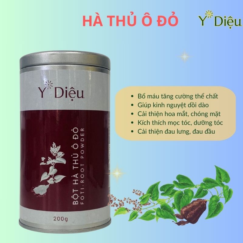 HÀ THỦ Ô ĐỎ NGUYÊN CHẤT Y DIỆU KÍCH MỌC TÓC, ĐEN TÓC, BỔ MÁU